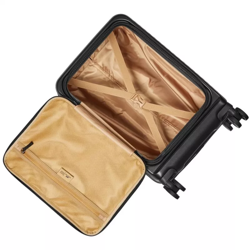 Salona koferis Rivacase 8180 Clark ECO – rokas bagāža, cietais korpuss, melns
