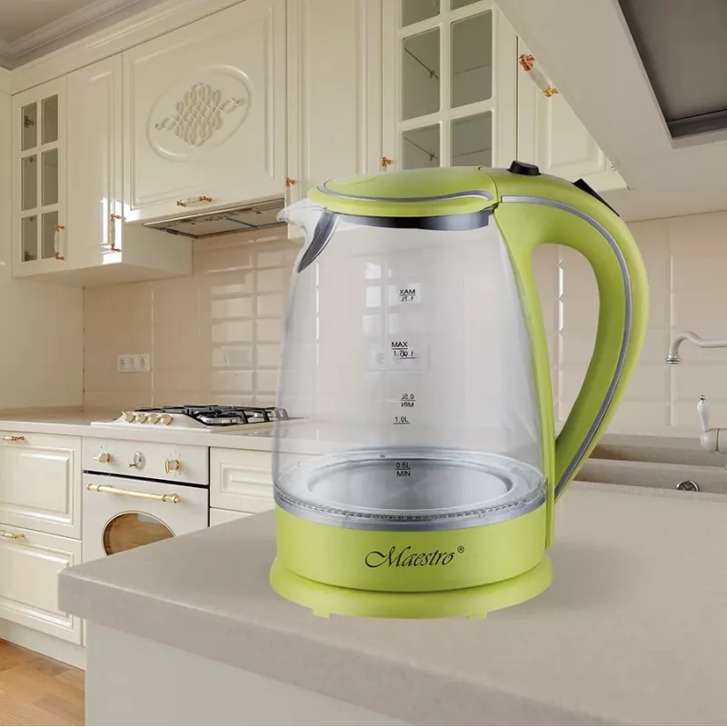 MAESTRO MR-064 elektriskā tējkanna 1,7 L 2000 W (MR-064-GREEN) Zaļa