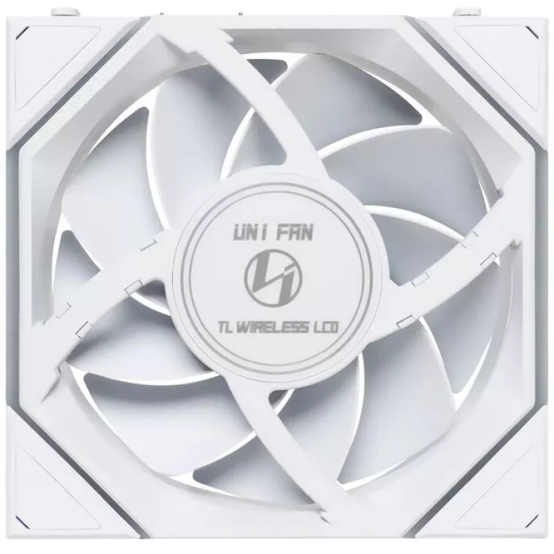 Lian Li UNI FAN TL Wireless LCD 120 balta — 120mm PWM ventilators ar bezvadu LCD kontrolieri