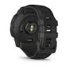 Viedpulkstenis GARMIN Instinct — 45 mm, 3,05 cm (1,2 collas) AMOLED 390×390 skārienjūtīgs, 4 GB, GPS, silikona siksna melna, 53 g