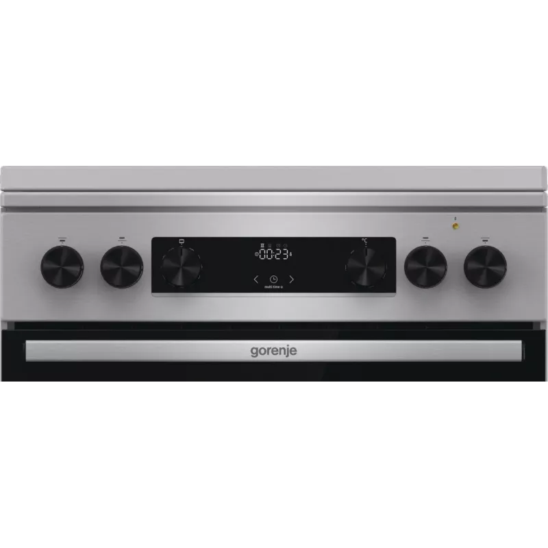 Gorenje GKS6C71XF brīvi stāvoša plīts ar cepeškrāsni sudraba krāsā