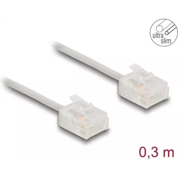 Tīkla kabelis DeLOCK RJ45 Cat.6 UTP 0,3 m pelēks