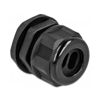 Kabeļu blīvslēgs DeLOCK 60393 melna plastmasa 2 gab.