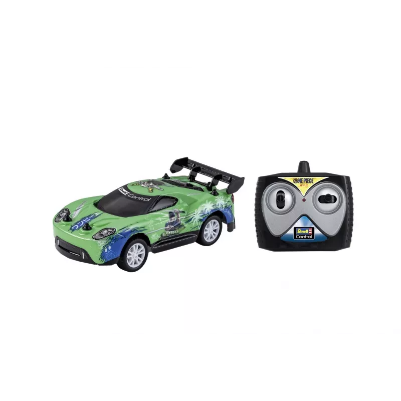RC rallija auto REVELL One Piece Zoro — tālvadāms modelis, kolekcionējams tematisks dizains