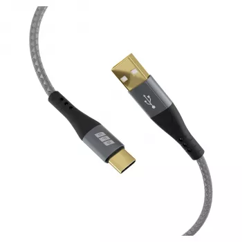 EFB Elektronik USB-A uz USB-C kabeļu komplekts 60W QC 3A 3x2m - digitāls/dati (USB-AC-00008)