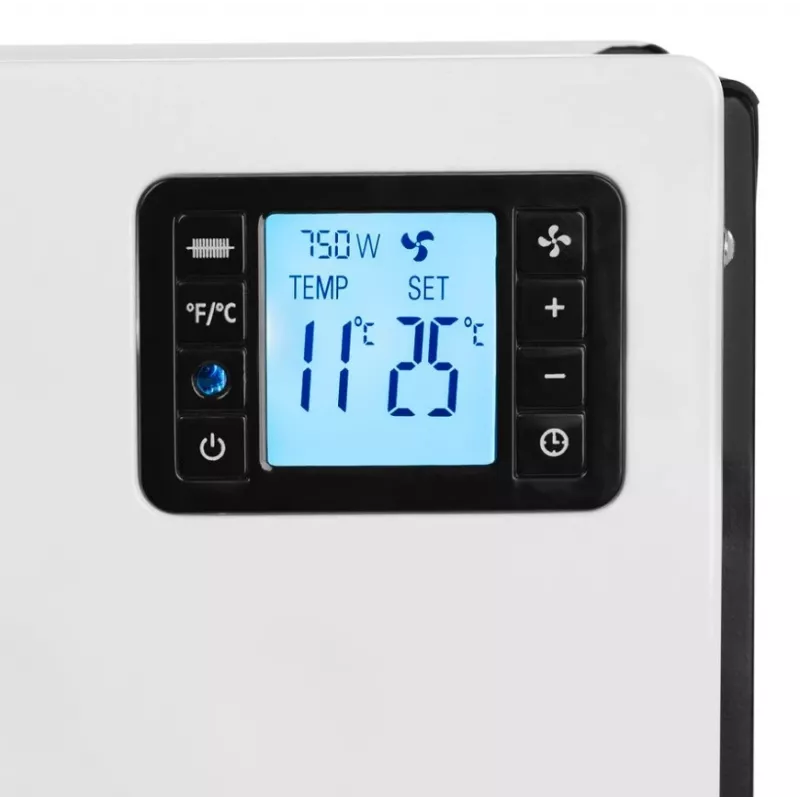 Konvektora elektriskais sildītājs NOVEEN CH8000 — 2000 W, 3 jaudas līmeņi, taimeris, tālvadības pults, balts