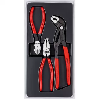Knipex knaibles komplekta komplekts, 3 pulētas plastmasas detaļas