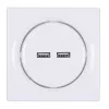 Fibaro Walli N kontaktligzda 2x USB balta