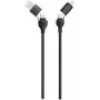 USB kabelis 2GO 797369 1.2m USB A/USB C USB C/Lightning melns