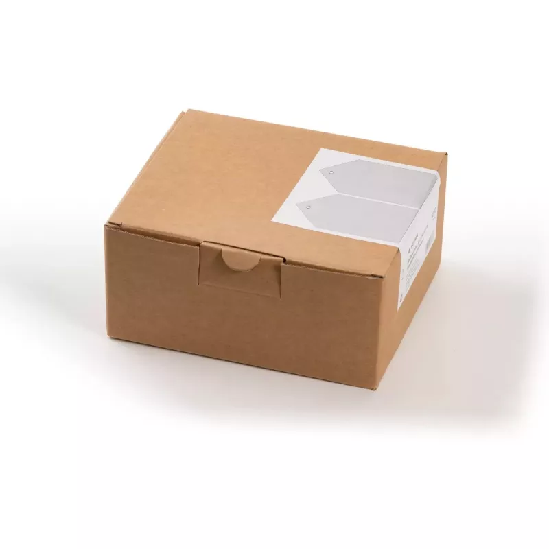 Kravas etiķetes HERMA 6070 80x150 mm ar plastmasas actiņu un salocītu stūri