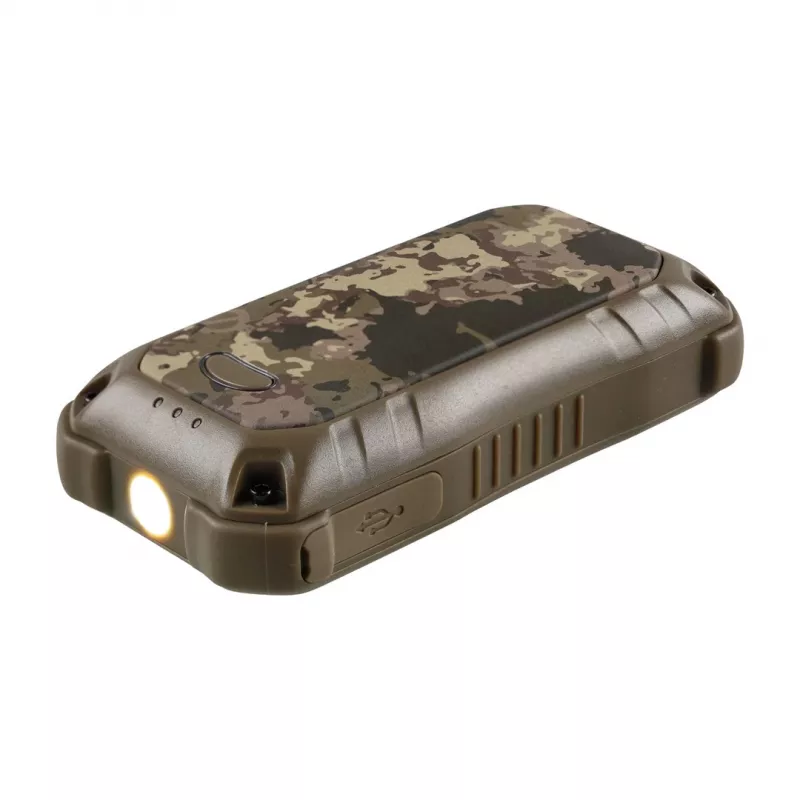 Elektriskais sildītājs Ocoopa UT3201 Camouflage — Pārnēsājams keramiskais telpas sildītājs ar 10 000 mAh ārējo akumulatoru un līdz 18 h darbības laiku