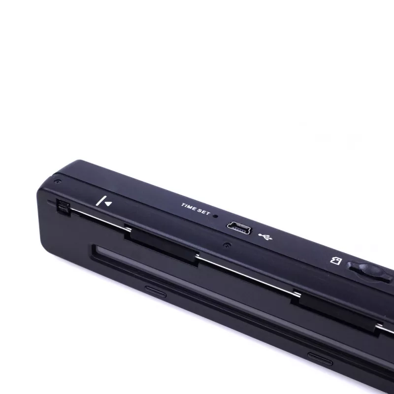 Rokas skeneris MEDIA-TECH MT4090, melns, LED displejs, USB 2.0, MicroSD, AAA baterija
