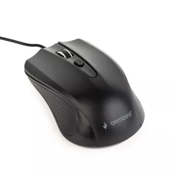 Optiskā pele, melna, USB, 1,8 m kabelis