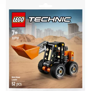 Konstrukcijas rotaļlieta LEGO Technic Skid Steer Loader 30710 ar kustīgām svirām un kāpurķēdēm