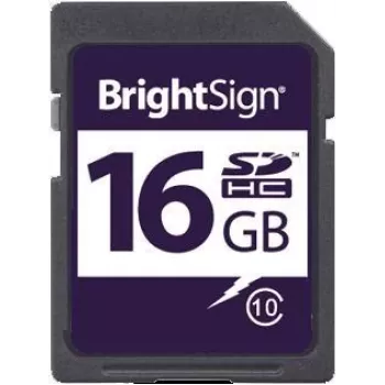 BrightSign 16 GB SDHC 10. klases atmiņas karte MLC 10. klase (SDHC-16C10-1)