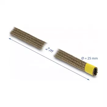 kabelis Sleeve DeLOCK 20889 Brown Basalt Fiber 2.5 cm