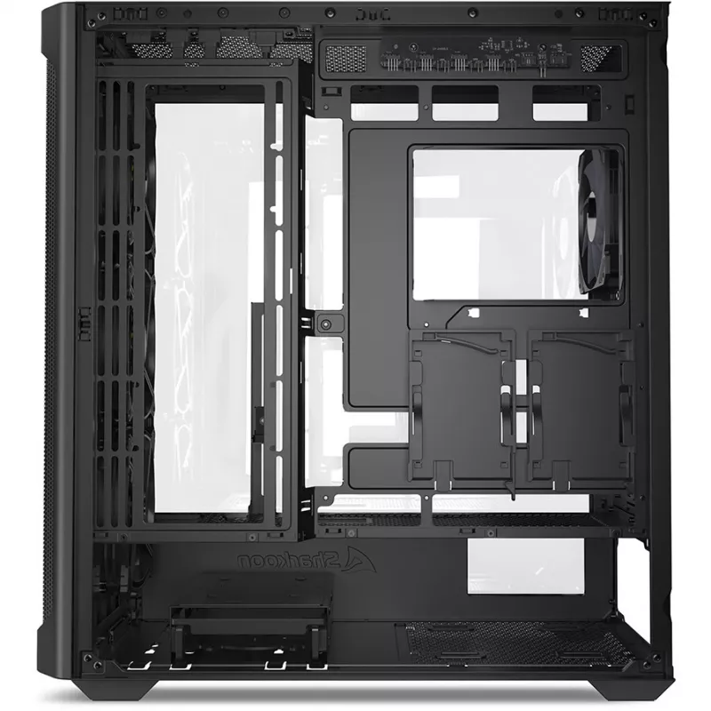 PC korpuss Sharkoon AK4W RGB Strip Midi Tower melns