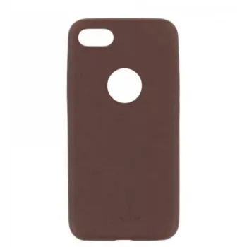 Telefona maciņš Tellur plāns Synthetic Leather Cover iPhone 8 — brūns