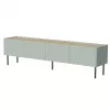 TV skapis cama meble FELLINI 200x40x52 cm, olīvu rāmis ar eļļotā ozola virsmu