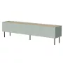 TV skapis cama meble FELLINI 200x40x52 cm, olīvu rāmis ar eļļotā ozola virsmu