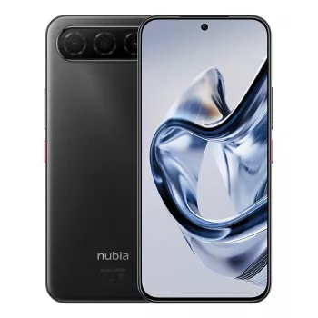Viedtālrunis NUBIA Air 5G — 6,78 collu 1224×2720, Unisoc T8300, 20 GB RAM, 256 GB, 50 MP, 5000 mAh, Divas SIM, IP68/IP69, Melns