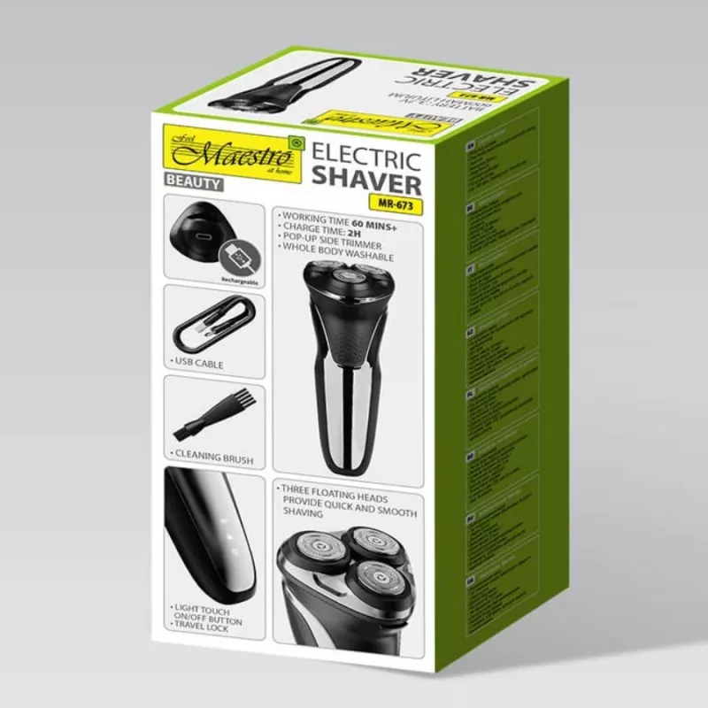 MAESTRO MR-673 USB elektriskais skuveklis
