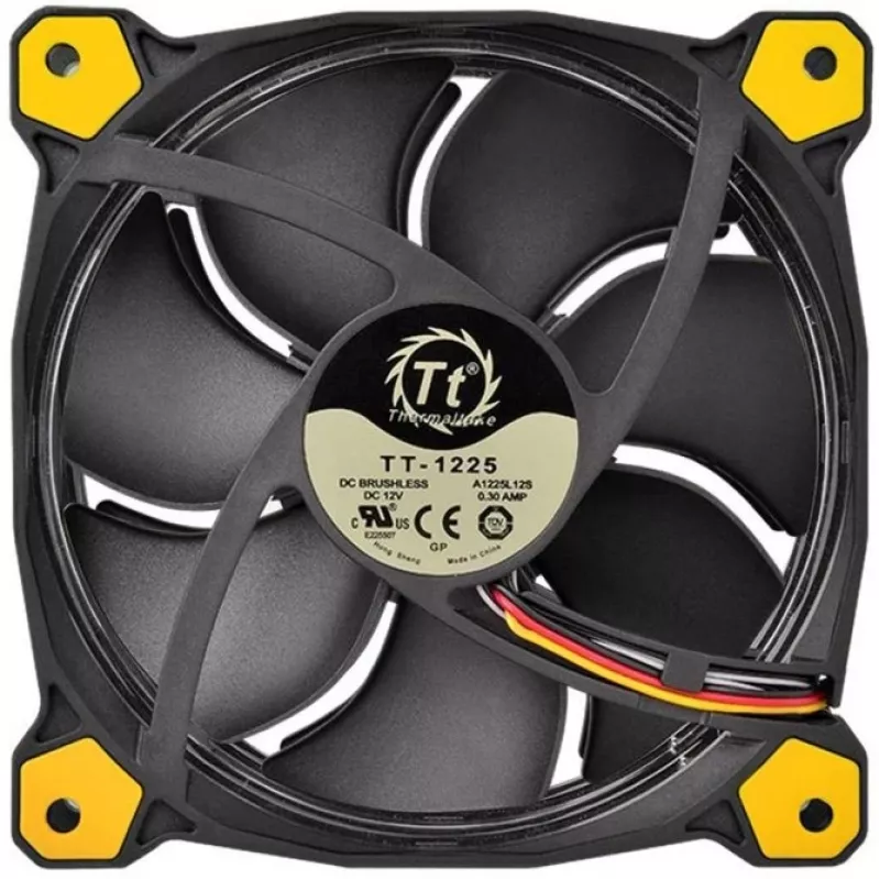 Thermaltake Riing 14 LED 140mm korpusa ventilators melns/dzeltens