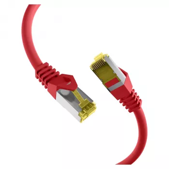 EFB-Elektronik RJ45 plāksteris kabelis Cat.6A S/FTP LSZHCat.7 neapstrādāts kabelis sarkans 0,15 m ražotājs: EFB Elektronik (MK7001.0,15R)