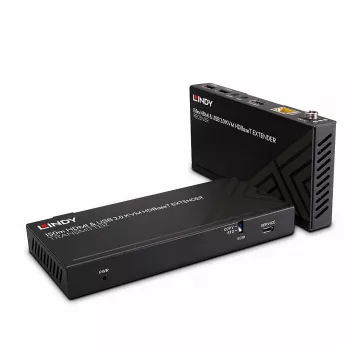 Lindy 150m Cat.6 HDMI 4K60, USB 2.0 & IR HDBaseT KVM paplašinātājs
