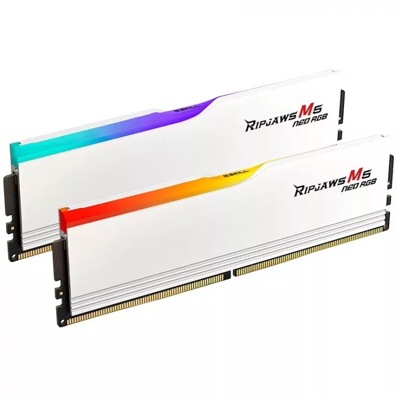 DIMM 64 GB DDR5-6000 (2x 32 GB) Dual-Kit, Memory balta, F5-6000J3040G32GX2-RM5NRW, Ripjaws M5 Neo, AMD EXPO