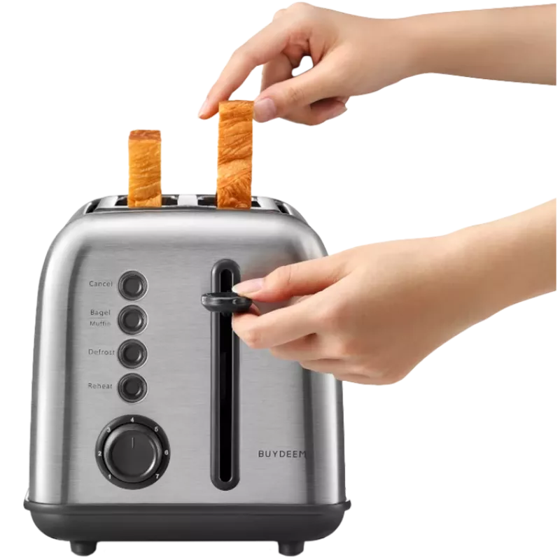 BUYDEEM 2 Slice Toaster, model DT620E, krāsa Nerūsējošais tērauds, ES