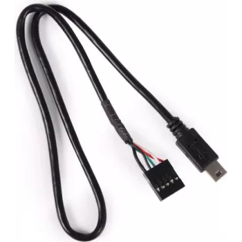 Alphacool 18171 Mini-USB uz mātesplates 5 kontaktu kabelis 0,4 m melns
