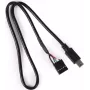 Alphacool 18171 Mini-USB uz mātesplates 5 kontaktu kabelis 0,4 m melns
