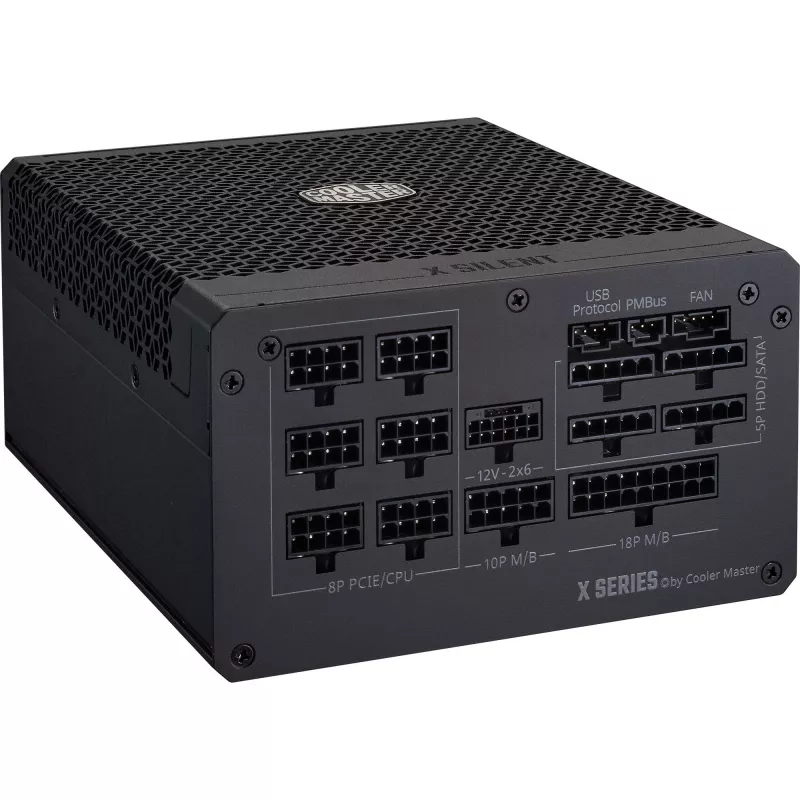 Barošanas bloks Cooler Master X Silent Edge Platinum 1100 W 24-pin ATX melns