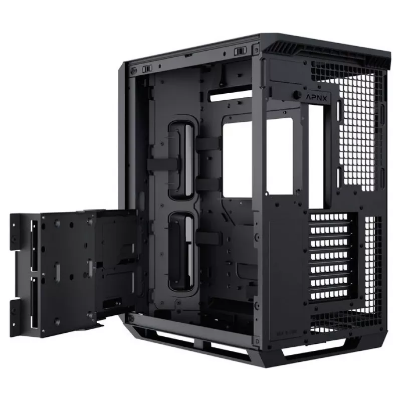 APNX V1-BK-v1 Midi Tower Melns