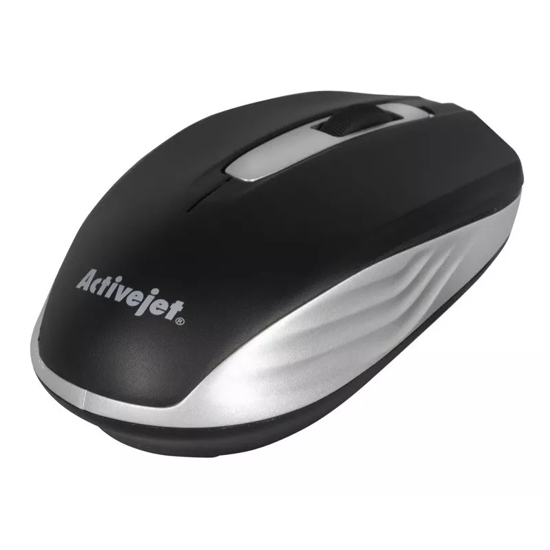 Bezvadu pele ActiveJet AMY-313, RF nano uztvērējs, optiskā 1200 DPI, abpusēja, 3 pogas, AA baterija