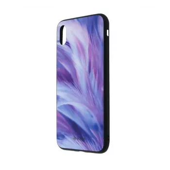 Telefonu maciņš Tellur Cover Glass Print iPhone XS Max — apdrukāts stikla aizmugures aizsargmaciņš