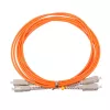 Optisko šķiedru kabelis Extralink EX.3692 — FTTH OM2 SC‑SC, 1 m, pilnais duplekss, sarkans