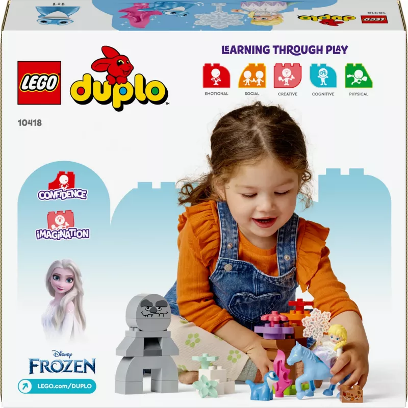 LEGO DUPLO rotaļu komplekts 10418 — Disney Elsa un Bruni Apburtajā mežā, 31 detaļa, no 2+ gadiem