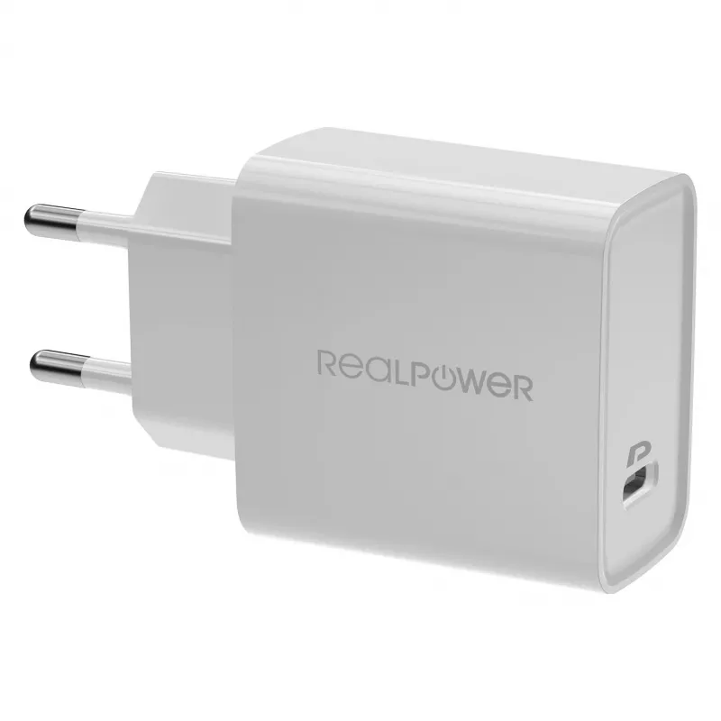 Lādētājs iekštelpām RealPower PC-MagSet Universal balts