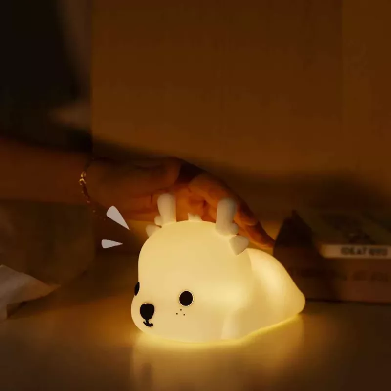 Naktslampiņa Tellur TLL441161 Baby Deer LED maigā gaismā, kompakta naktslampiņa