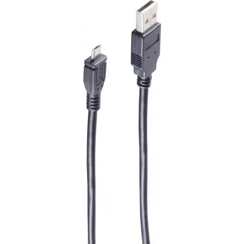 USB kabelis ShiverPeaks BASIC-S USB 2.0 Micro USB-A uz USB-B 1,8 m