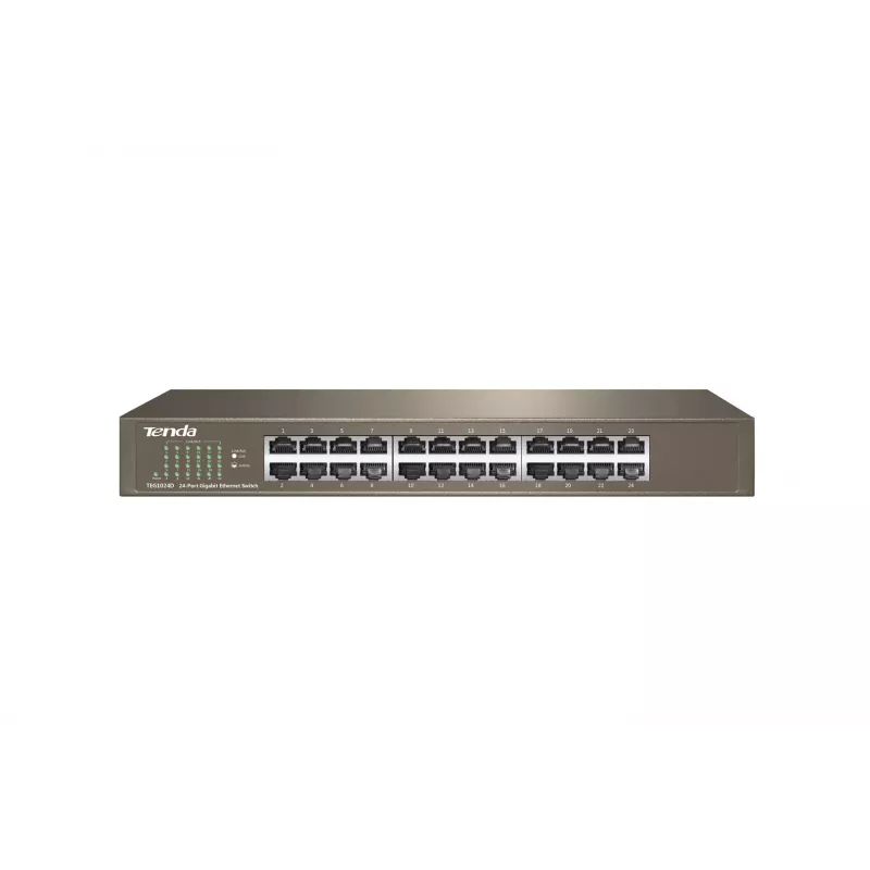 Nepārvaldāms slēdzis TENDA TEG1024D 24 portu Gigabit Ethernet, 48 Gbps, 8000 MAC tabula, zils