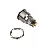 Spiedpogas slēdzis DimasTech PD211 22 mm Silverline Dot RGB — pretvandālisks paneļa vadības elements