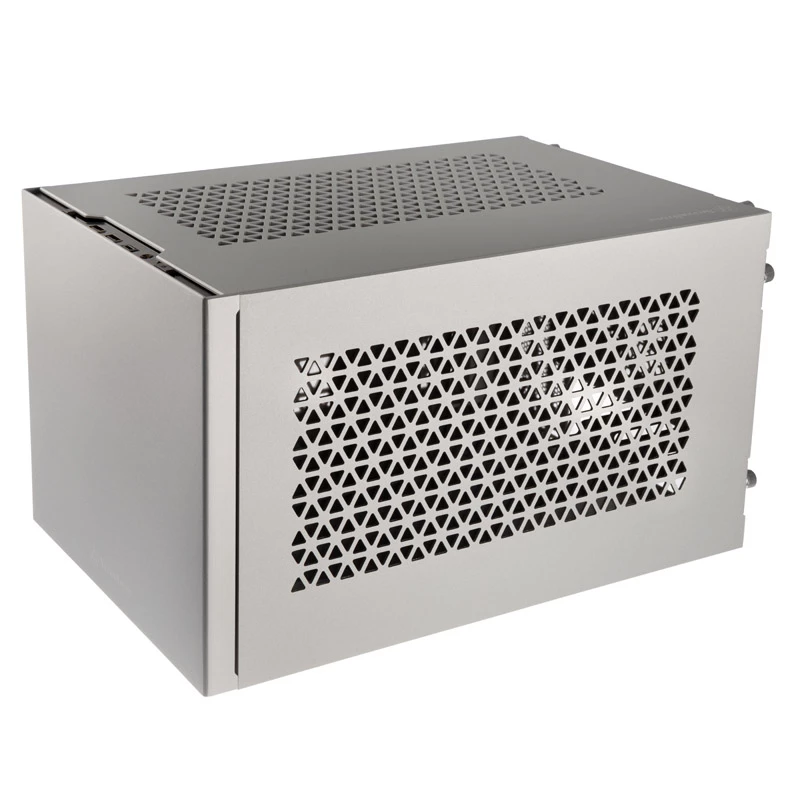 Mini-ITX korpuss SILVERSTONE SST-SG15S, sudraba alumīnija kompakts šasijs