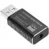 Iekšējais USB Type-A uz 3,5 mm DAC adapteris Sharkoon DAC Pro S — 2 V izeja, melns, kompakts (42×17,3×9,7 mm)