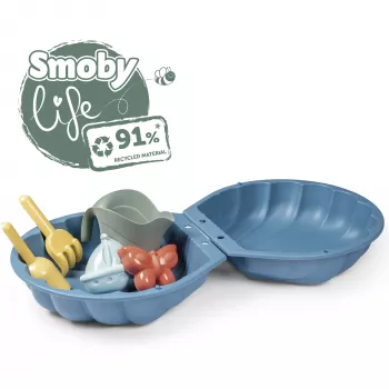 Life Double Sandpit Shell, dārza rotaļu aprīkojums