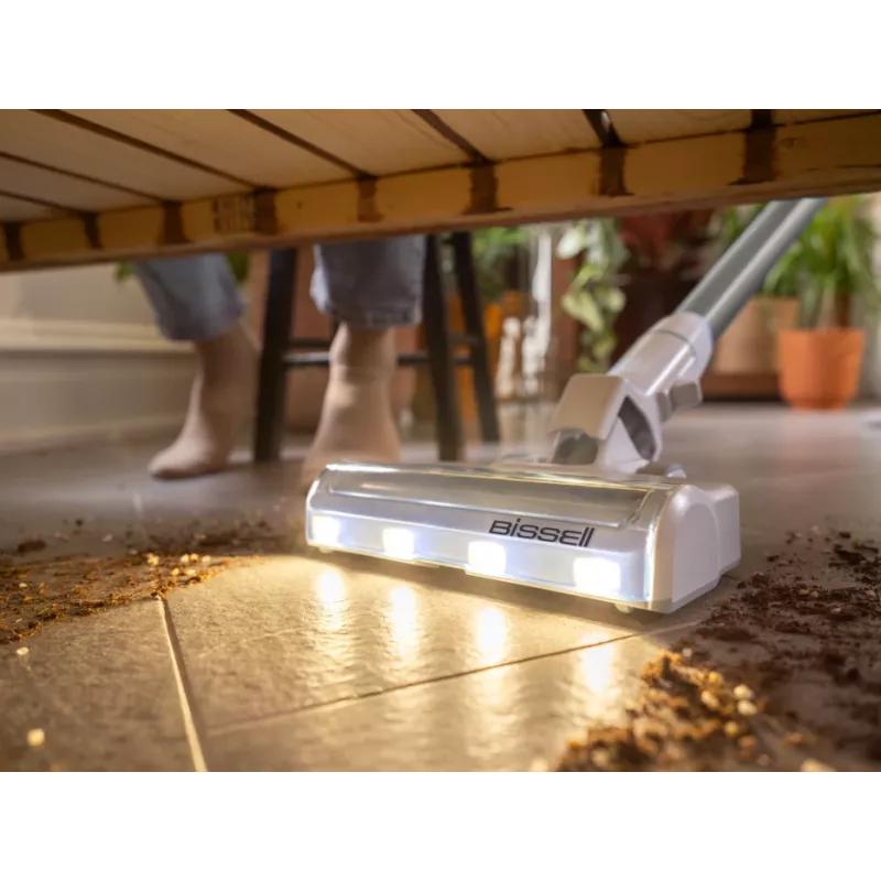 Bissell Stick Vacuum | PowerClean | Bezvadu darbība | 200 W | Darbības laiks (maks.) 40 min | Silts balts/Pelēks/Mirdzošs sudrabs
