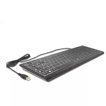DeLOCK 12170 klaviatūra Universāla USB QWERTZ vācu melna mehāniska RGB