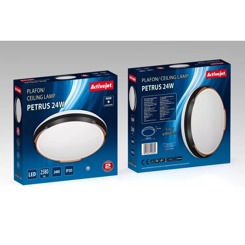 Activejet LED griestu gaismeklis AJE-PETRUS 24W
